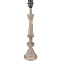 Clayre & Eef Lampenvoet Ø 13x51 cm hout kunststof rond lampvoet
