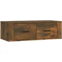 vidaXL Tv-hangmeubel 80x36x25 cm bewerkt hout gerookt eikenkleurig