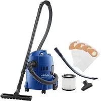 Nilfisk Buddy II 12 – Compacte nat- en droogzuiger met 1200W motor, 12L container en blaasfunctie voor huis, auto en werkplaats, Stof-/waterzuiger