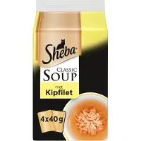 Sheba 6x - Classic Soup Kip - Kattenvoer - 6x 4x40g (960g)