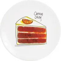 Blond Amsterdam Gebaksbord Even Bijkletsen Carrot Cake D 18 H 1,5 Cm