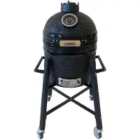 Patton Premium Kamado 15" met Verrijdbaar Onderstel - Medium - Ø33,5 cm - Zwart
