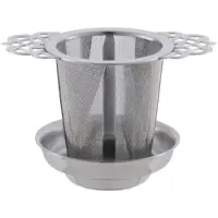 Geels koffie en thee Permanentfilter RVS ornament + deksel