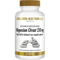 Golden naturals Magnesium citraat 250 mg
