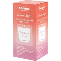 Bolsius - Clean Light - Geurkaars - Navulling - 2 stuks per verpakking - Gardenia & Fig