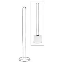 Massamarkt Toiletrolhouder chroom hoog 60cm zilver Massamarkt Toiletrolhouder
