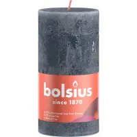 Bolsius Rustiek Stompkaars Shine 13 cm / Ø7 cm Slate Blue