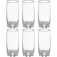 Secret De Gourmet Set van 12x stuks longdrink glazen Tin 380 ml van glas - Longdrinkglazen