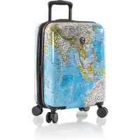 Heys Black Camo 4 wielen Cabinewagen S 53 cm met uitbreidingsplooi blauw