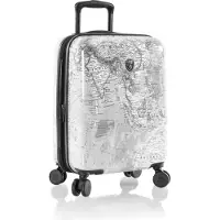 Heys Black Camo 4 wielen Cabinewagen S 53 cm met uitbreidingsplooi wit