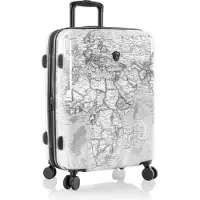 Heys Black Camo 4 wielen Trolley M 66 cm met uitbreidingsplooi wit