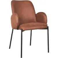 Label51 - Eetkamerstoel Jari - Bruin - 60x55x86cm - Set van 2