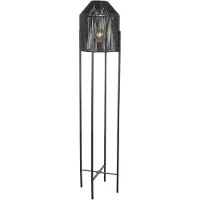 Label51 - Vloerlamp Ibiza - Zwart - 30x30x150cm