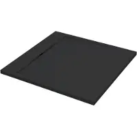 Best design Just Solid douchebak 90x90x3.5cm mat zwart