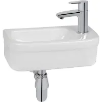 GROHE Euro fontein 1 kraangat met overloop 37x18cm wit