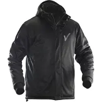 Jobman Security / Beveiliging - Winter Softshell jas met capuchon - Zwart - Inclusief Borstlogo (V-tje) en Ruglogo (SECURITY) - Maat L - VOOR PROFESSIONALS