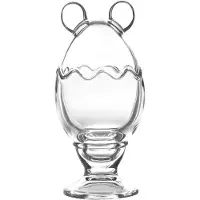 Clayre & Eef Glazen potje Ø 8x17 cm Transparant Glas Rond Potje Transparant Potje