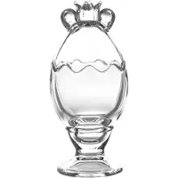 Clayre & Eef Glazen potje Ø 8x14 cm Transparant Glas Rond Potje Transparant Potje