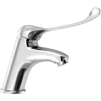Aqualine Kasiopea wastafelkraan met medische hendel chroom