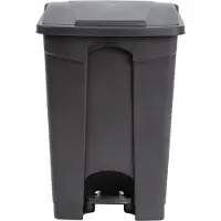 Jantex afvalemmer zwart 45L, 60(h) x 40,5(b) x 39,5(d)cm