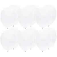 Haza Ballonnen verjaardag/thema feest - 200x stuks - wit - 29 cm