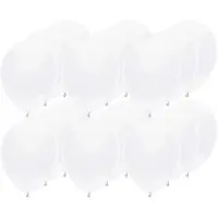 Haza Ballonnen verjaardag/thema feest - 300x stuks - wit - 29 cm