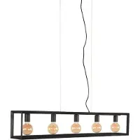 Present Time Tetto hanglamp 5-lichts zwart