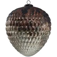 Ptmd collection PTMD XXL Reinier Kerstbal Dennenappel - 38 x 38 x 40 cm - Glas - Koper