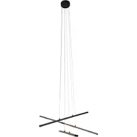 QAZQA Hanglamp zwart incl. LED 3-staps dimbaar 6-lichts - Jolanta