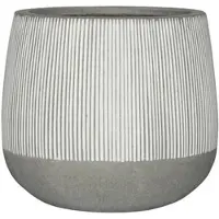 Pottery Pots Bloempot Ridged Pax L White stripe 54,5 x 48,5 cm
