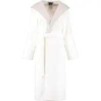 Cawö Badjas 4345 Capuchon Women Wit Zilver-44 / 46
