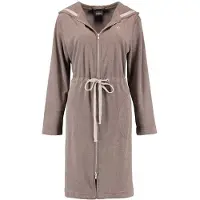 Cawö Badjas Women 821 Capuchon Tunnelkoord & Rits Beige-S