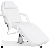 vidaXL Massagetafel 180x62x(87-112) cm wit