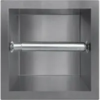 Guido Gusto Inbouw toiletrolhouder Gun metal zonder klep