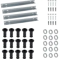 Schulte douchebak, Montageset >120 cm, rechthoek, douchebak Stehen effect