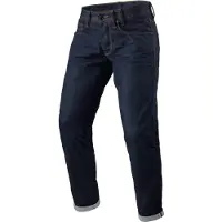 REV'IT! REV’IT! Lewis Selvedge TF L34 Donkerblauw Motorjeans Maat L34/W28