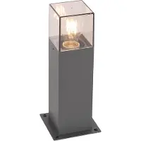 QAZQA Moderne staande buitenlamp 30 cm donkergrijs IP44 - Denmark
