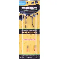 Spro Pike Fighter Fine Stinger 1x7 Stainless Wire 6.8kilo (2 pcs) - Maat : haak 6 Treble - 8cm