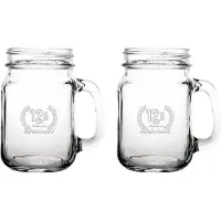 Fusion Gegraveerde set Drinkglazen 45cl Gefeliciteerd 12,5 jaar getrouwd