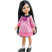 Paola Reina Pop Amigas Carina Roze/Geruit (32Cm)