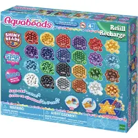 AquaBeads navulling Glans parel pakket- 2000 parels in 24 kleuren