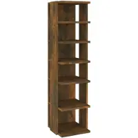 vidaXL Schoenenrek 27,5x27x102 cm bewerkt hout gerookt eikenkleurig