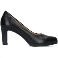 No Stress Zwarte leren pumps | Maat 39
