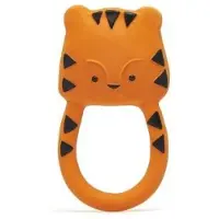 Lanco Toys Lanco rubberen bijtring - Nalu de Tijger - oranje