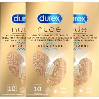Durex Condooms Nude XL 10st - 3 Stuks - Voordeelverpakking