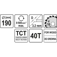 YATO YT-60633 Snijschijf, haakse slijper