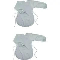 Silly billyz Towel Messy Eater Bibs Dusty Blue 2 Stuks