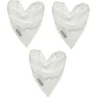 Silly billyz Towel Bandana Bibs White 3 Stuks