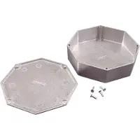 Hammond Electronics 1590STPCBK Universele behuizing 132.78 x 132.78 x 39.2 Aluminium spuitgietwerk Zwart 1 stuk(s)