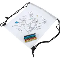 Roly Kleurboekje met Potloden en Tas met Raketprint (95097)